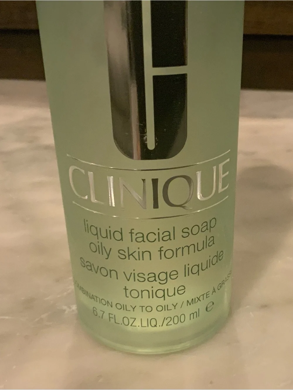 Clinique Liquid Facial Soap for Combination to Oily Skin 6.7 Oz